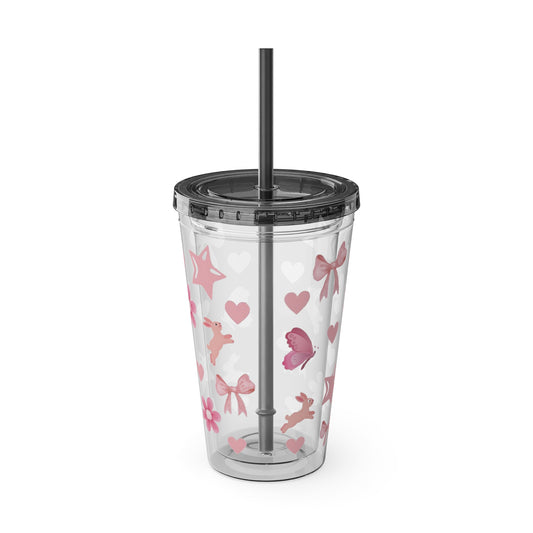 Sunsplash Tumbler with Straw, 16oz